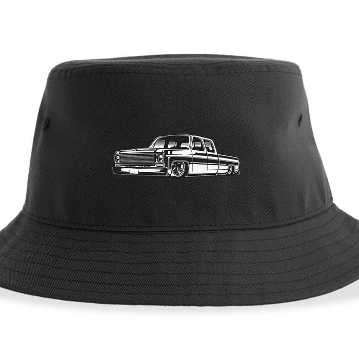 C10 Mini Truck Lowrider Slammed Sustainable Bucket Hat