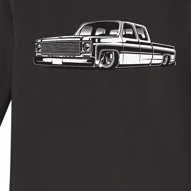 C10 Mini Truck Lowrider Slammed Baby Long Sleeve Bodysuit