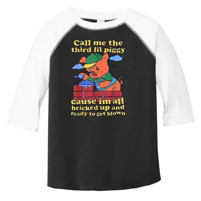 Call Me The Third Lil Piggy Toddler Fine Jersey T-Shirt