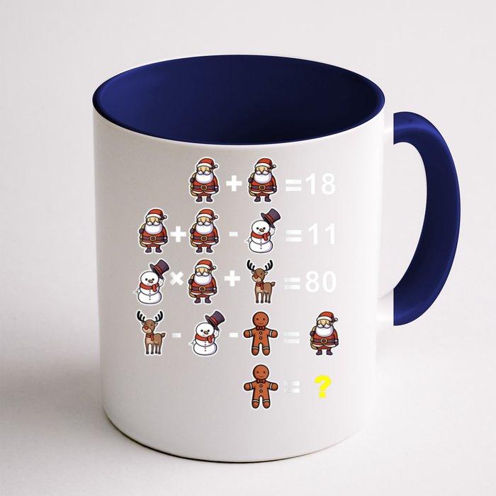 Christmas Math Teacher Funny Christmas Front & Back Coffee Mug