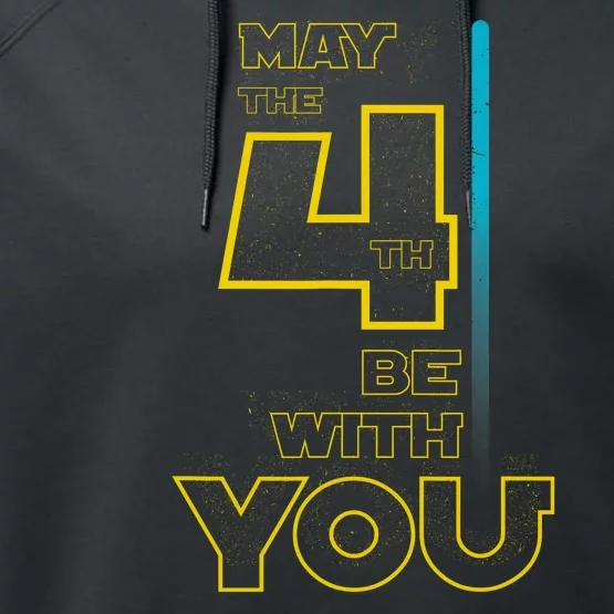 Cool May The 4th Be With You Birthday Performance Fleece Hoodie