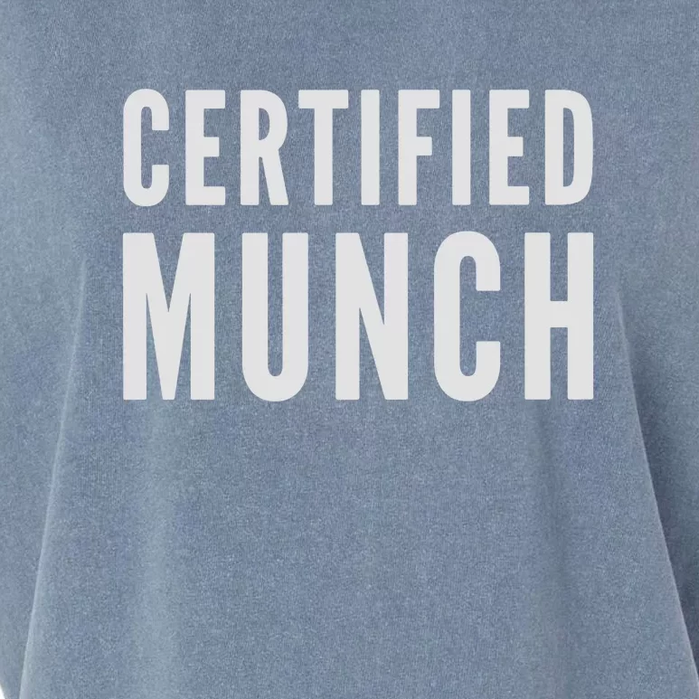 Certified Munch Text Garment-Dyed Women's Muscle Tee