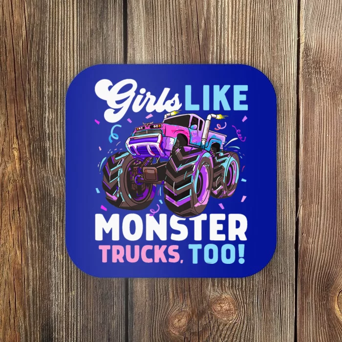 Cute Monster Truck Like Monster Trucks Too Coaster