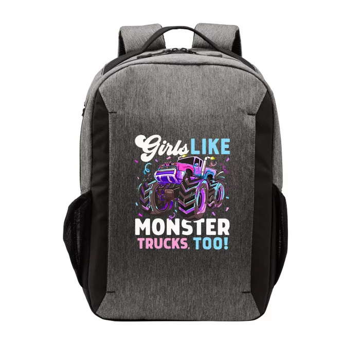 Cute Monster Truck Like Monster Trucks Too Vector Backpack