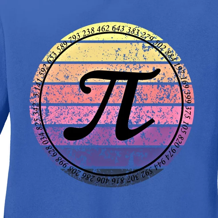 Cool Math Teacher Student Pi Day Digits Funny Happy Pi Day Gift Ladies Long Sleeve Shirt