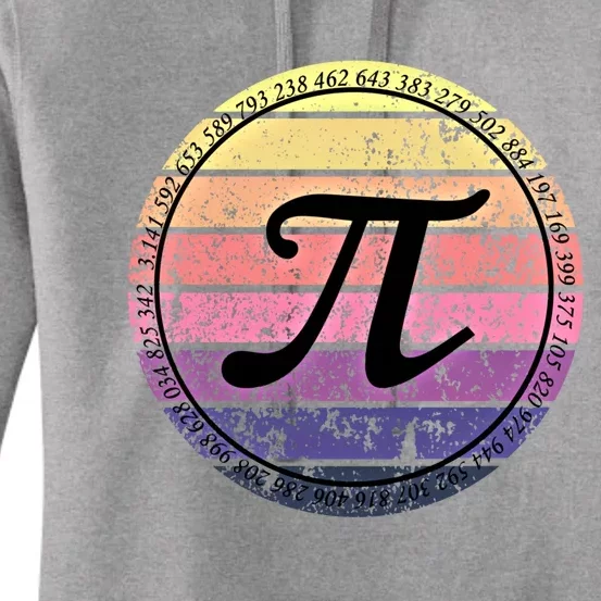 Cool Math Teacher Student Pi Day Digits Funny Happy Pi Day Gift Women's Pullover Hoodie