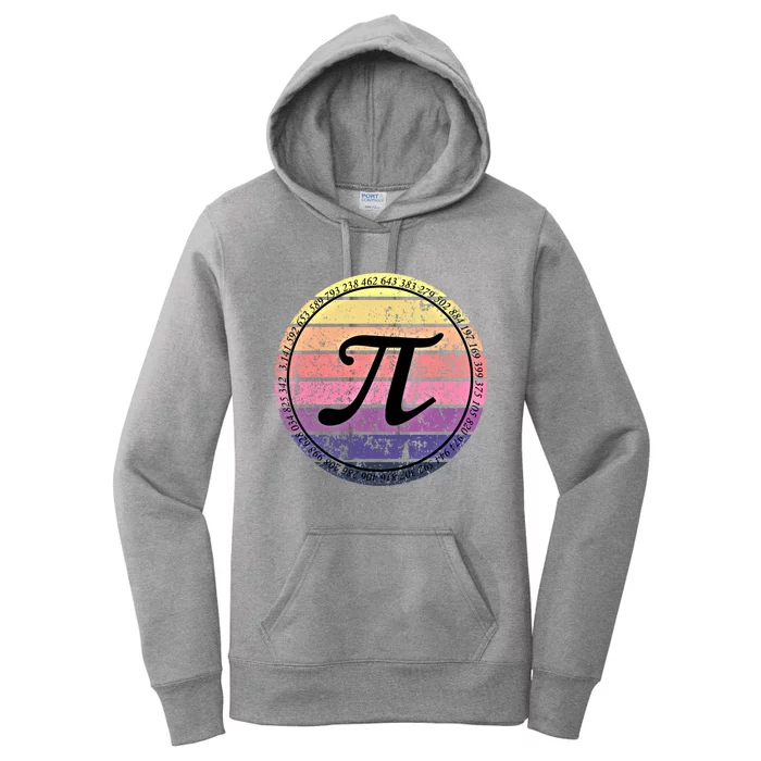 Cool Math Teacher Student Pi Day Digits Funny Happy Pi Day Gift Women's Pullover Hoodie