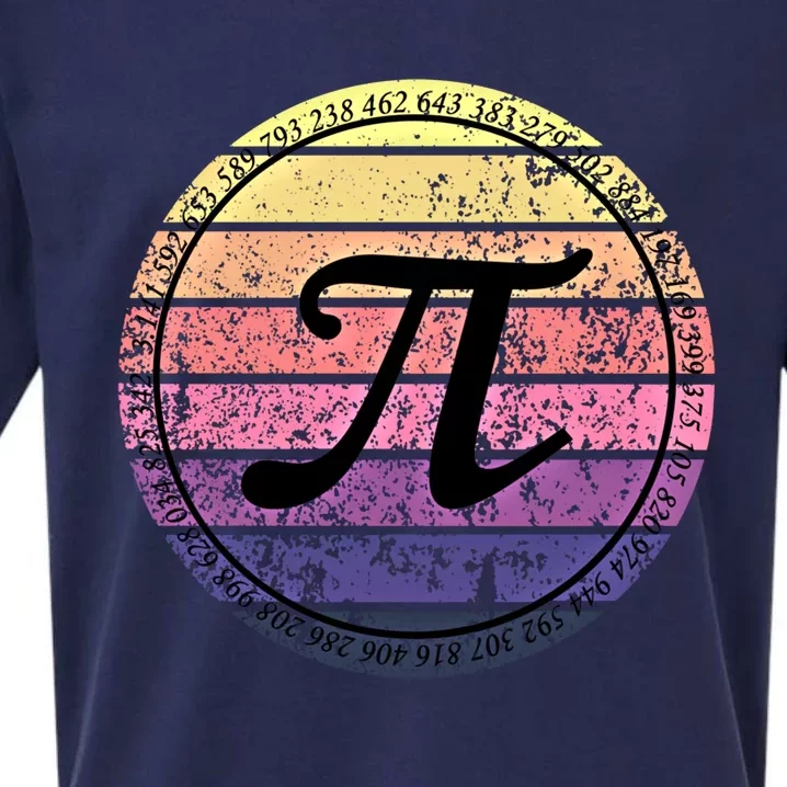 Cool Math Teacher Student Pi Day Digits Funny Happy Pi Day Gift Sueded Cloud Jersey T-Shirt