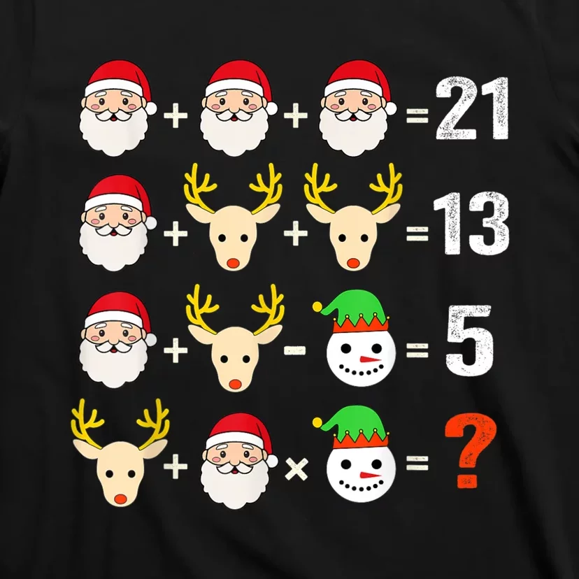 Christmas Math Teacher Funny Christmas T-Shirt