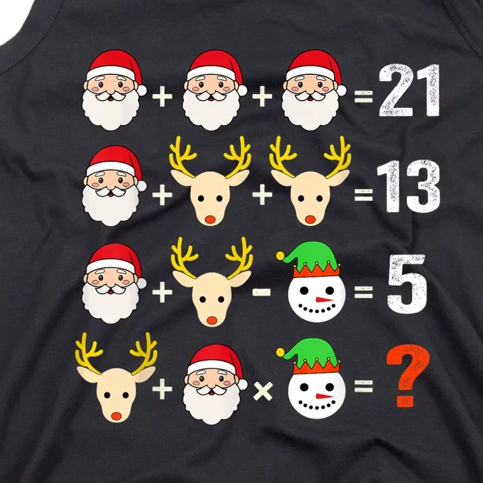 Christmas Math Teacher Funny Christmas Tank Top