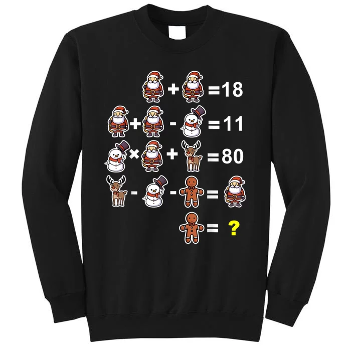 Christmas Math Teacher Funny Christmas Tall Sweatshirt