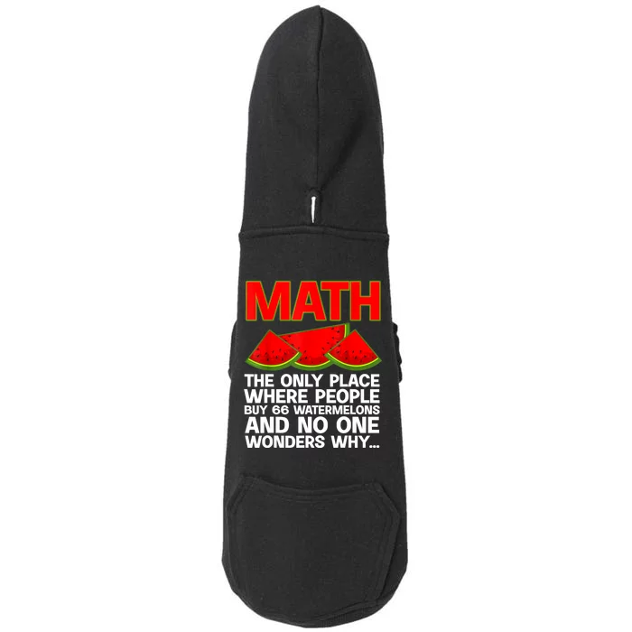 Cool Math Teacher For Men Women Mathematics Math Lover Humor Doggie 3-End Fleece Hoodie