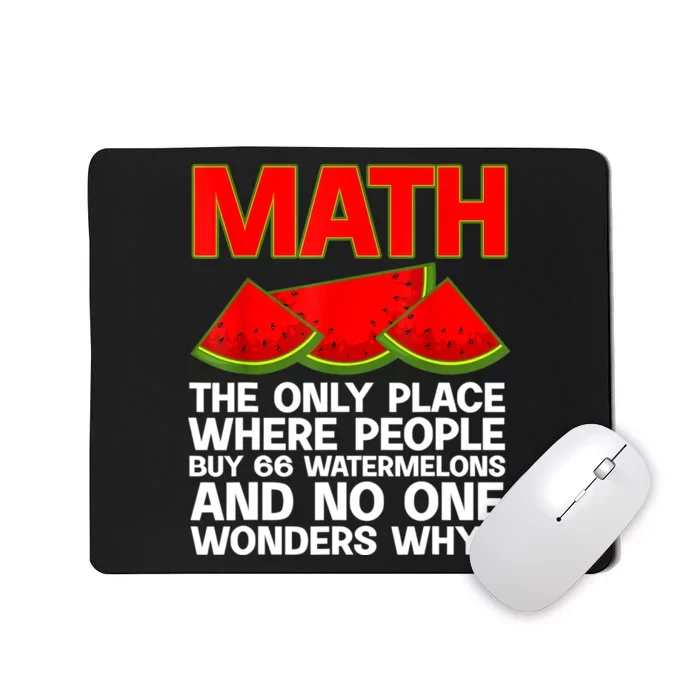 Cool Math Teacher For Men Women Mathematics Math Lover Humor Mousepad