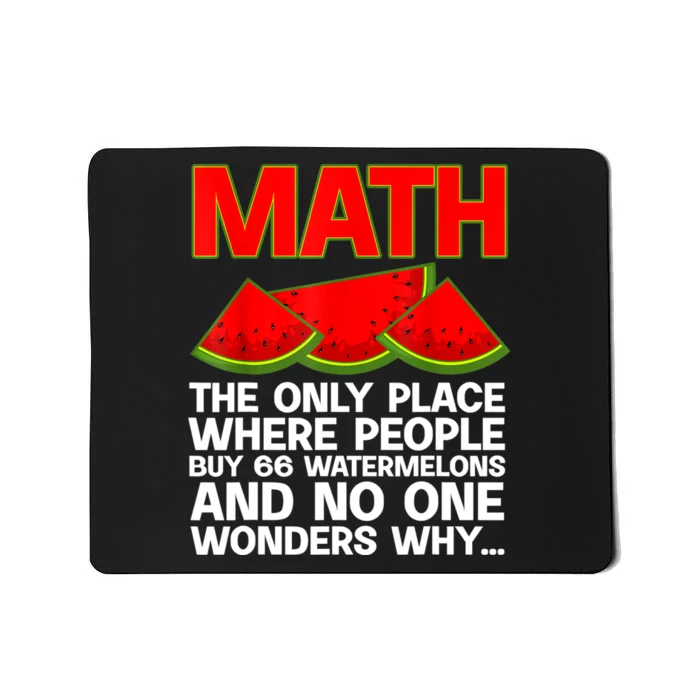 Cool Math Teacher For Men Women Mathematics Math Lover Humor Mousepad