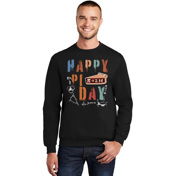 Cool Math Teacher Student S S Funny Happy Pi Day Gift Tall Sweatshirt