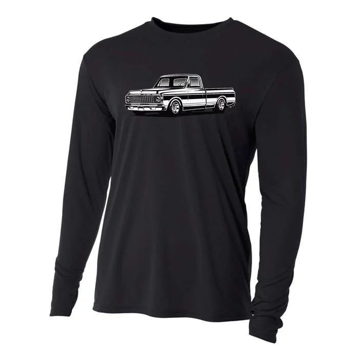 C10 Mini Truck Lowrider Slammed Cooling Performance Long Sleeve Crew