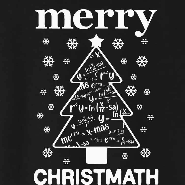 Christmas math teaching xmas math teacher math Christmas Women's Crop Top Tee