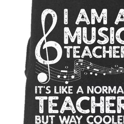 Cool Music Teacher School Orchestra Coach Doggie 3-End Fleece Hoodie