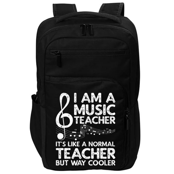 Cool Music Teacher School Orchestra Coach Impact Tech Backpack