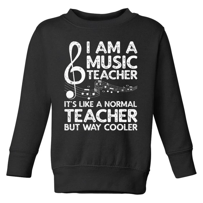 Cool Music Teacher School Orchestra Coach Toddler Sweatshirt