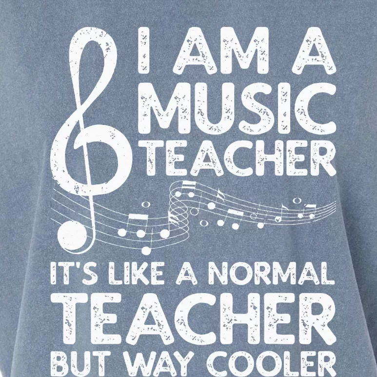 Cool Music Teacher School Orchestra Coach Garment-Dyed Women's Muscle Tee