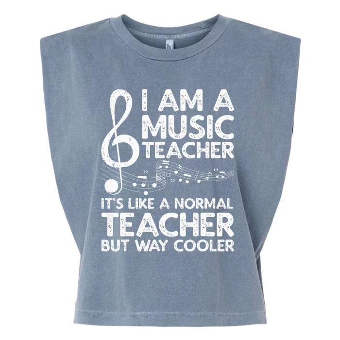 Cool Music Teacher School Orchestra Coach Garment-Dyed Women's Muscle Tee