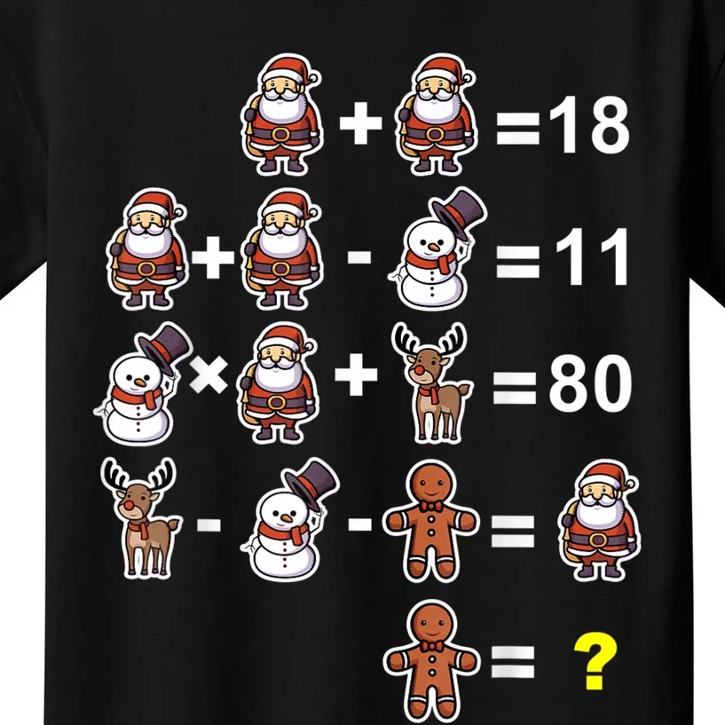 Christmas Math Teacher Funny Christmas Kids T-Shirt