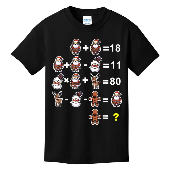 Christmas Math Teacher Funny Christmas Kids T-Shirt