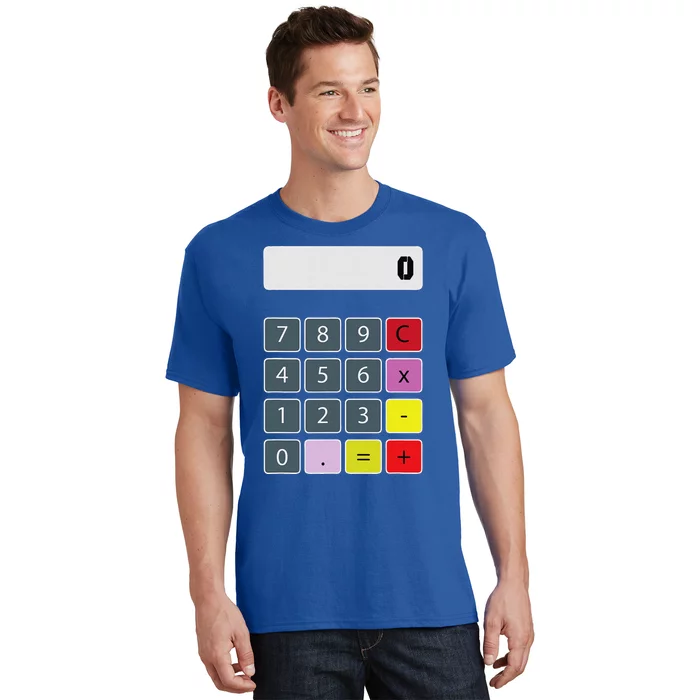 Calculator Math Teacher Halloween Costumes Funny Funny T-Shirt