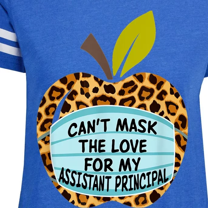 Can't Mask The Love For My Assistant Principal Funny Gift Enza Ladies Jersey Football T-Shirt