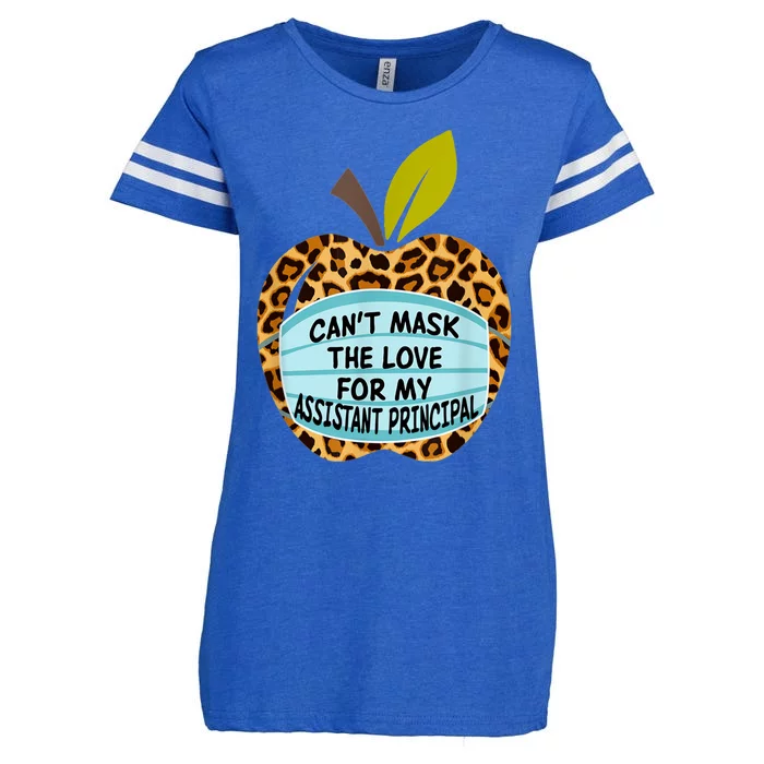 Can't Mask The Love For My Assistant Principal Funny Gift Enza Ladies Jersey Football T-Shirt