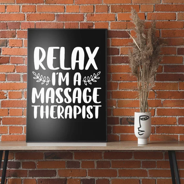 Cool Massage Therapist For Wo Relax Physical Therapy Poster