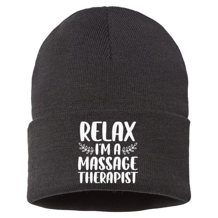 Cool Massage Therapist For Wo Relax Physical Therapy Sustainable Knit Beanie