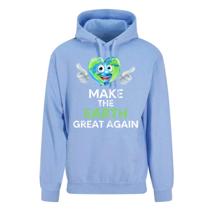 Cool Make The Earth Great Again Thumbs Up Climate Awareness Gift Unisex Surf Hoodie