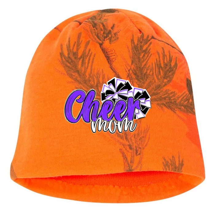 Cheer Mom Top Pom Poms Purple Mascot Colors School Gift Kati - Camo Knit Beanie