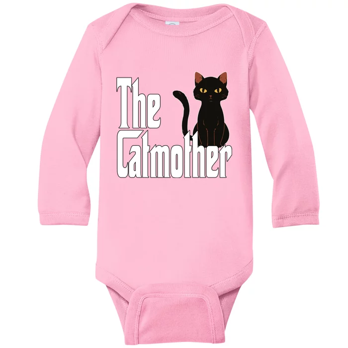 Cat Mother The Catmother Crazy Cat Mom Mama Baby Long Sleeve Bodysuit