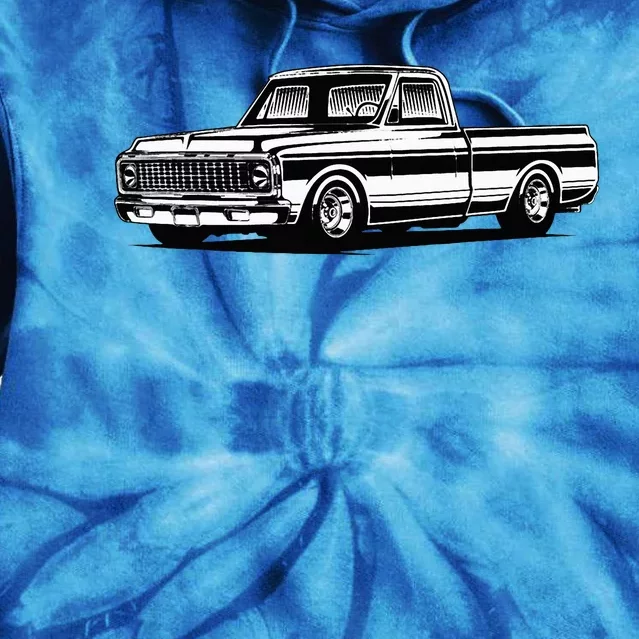 C10 Mini Truck Lowrider Slammed Tie Dye Hoodie