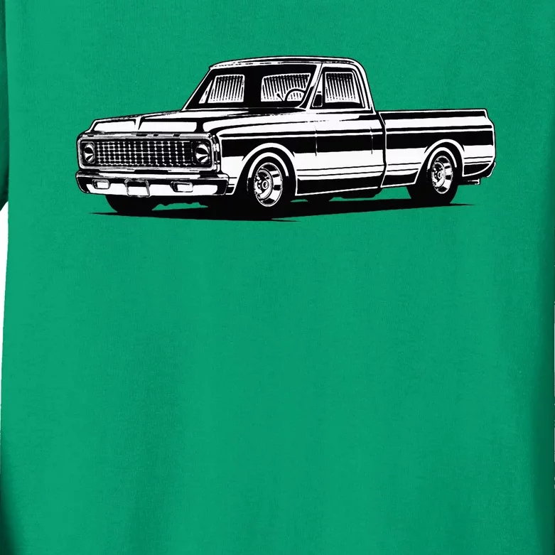 C10 Mini Truck Lowrider Slammed Kids Long Sleeve Shirt