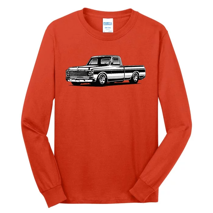 C10 Mini Truck Lowrider Slammed Tall Long Sleeve T-Shirt