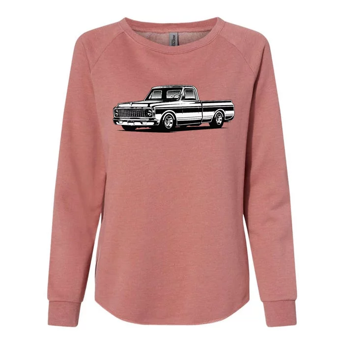 C10 Mini Truck Lowrider Slammed Womens California Wash Sweatshirt