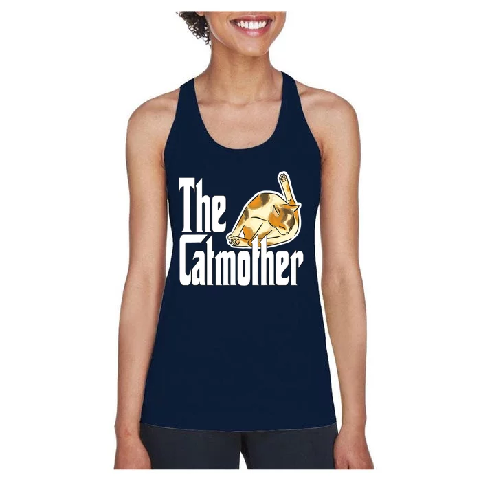 Cat Mom The Catmother Crazy Cat Mother Kitty Mommy Women's Racerback Tank