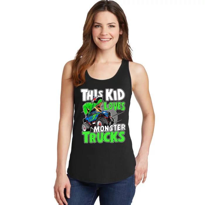 Cute Monster Truck Boys Girls This Loves Monster Trucks Ladies Essential Tank