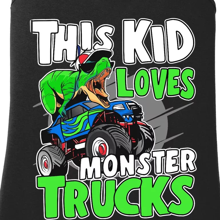 Cute Monster Truck Boys Girls This Loves Monster Trucks Ladies Essential Tank