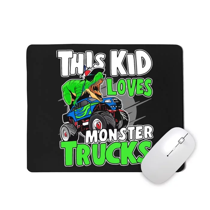 Cute Monster Truck Boys Girls This Loves Monster Trucks Mousepad