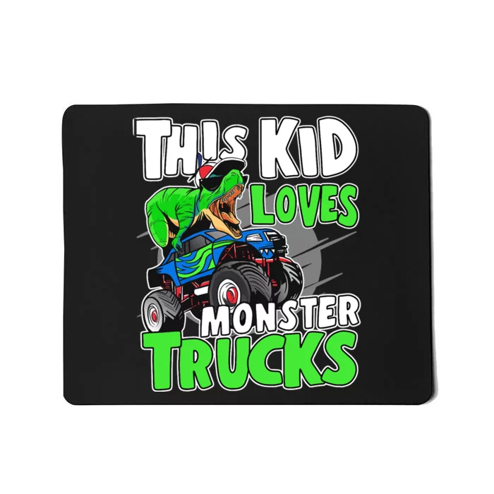 Cute Monster Truck Boys Girls This Loves Monster Trucks Mousepad