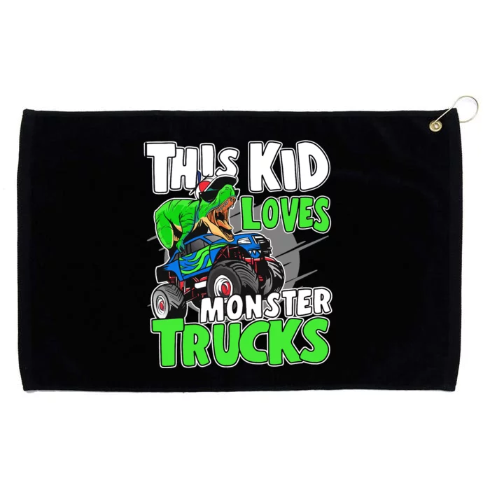 Cute Monster Truck Boys Girls This Loves Monster Trucks Grommeted Golf Towel