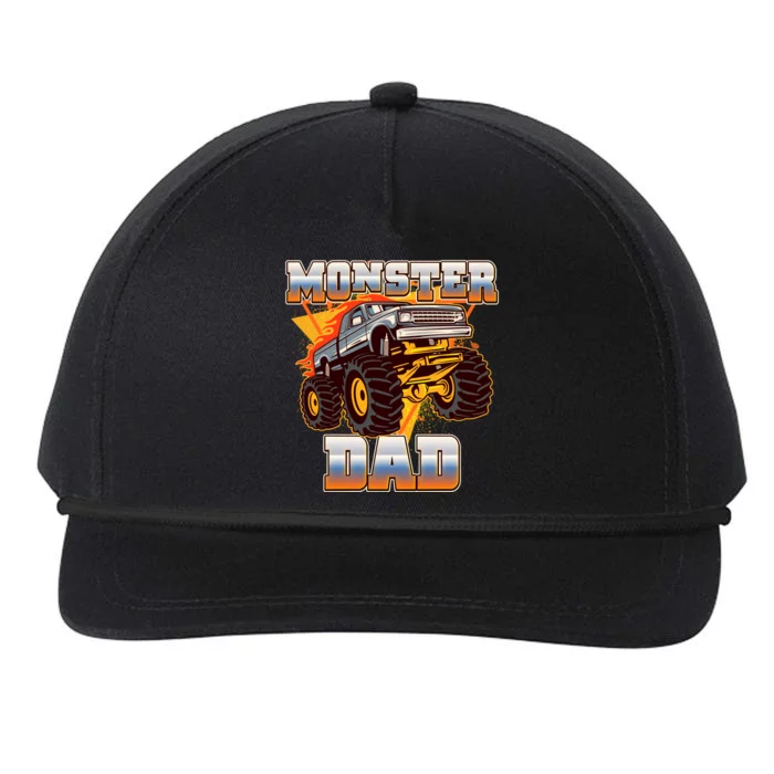 Cool Monster Truck Dad Snapback Five-Panel Rope Hat