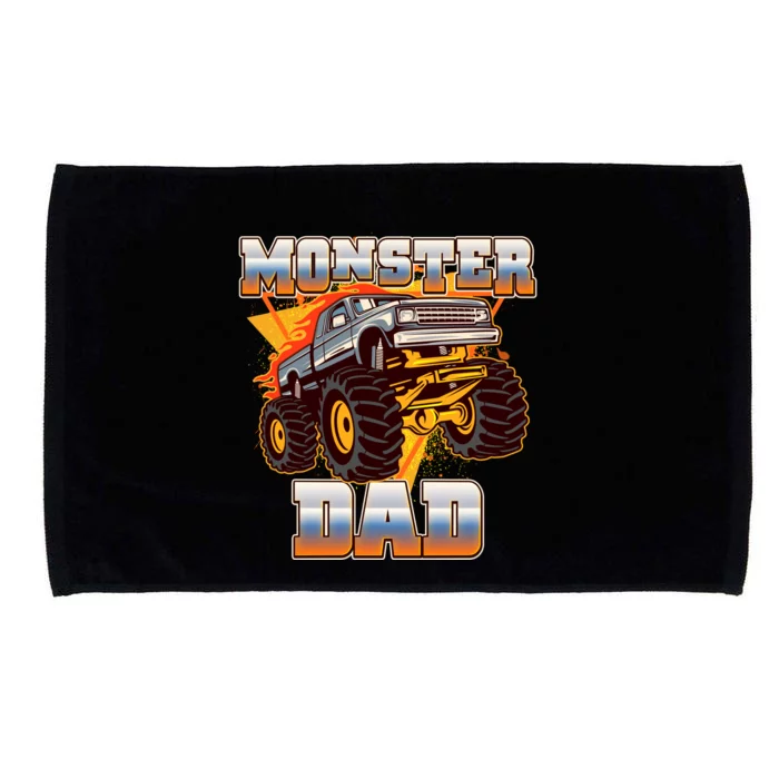 Cool Monster Truck Dad Microfiber Hand Towel