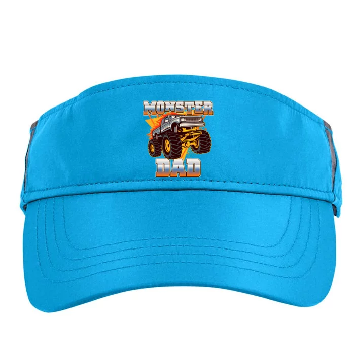 Cool Monster Truck Dad Adult Drive Performance Visor