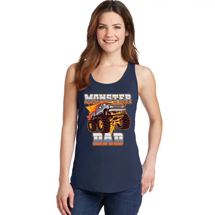 Cool Monster Truck Dad Ladies Essential Tank